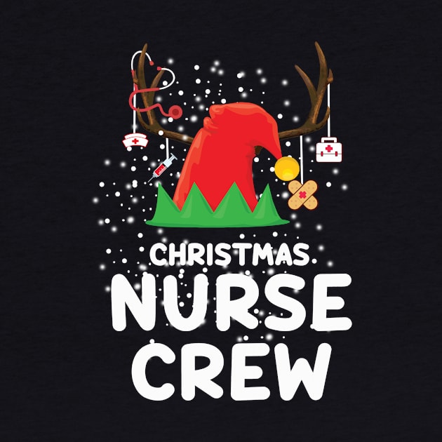 Christmas Nurse Crew ELF Hat Reindeer Merry Christmas Gift by EduardjoxgJoxgkozlov